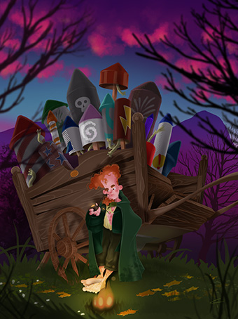 #MiddleEarth #Illustration #Digital #Art #Design #Fireworks #